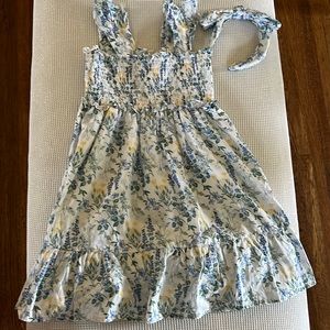 Janie and Jack 2023 Spring Holiday Collection Smocked Dress and headband